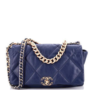 Chanel Maxi 19 Flap Bag Quilted Leather